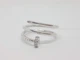 Серебряное кольцо Гвоздь с фианитами. КВ1351С 16,5 - изображение 5