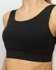 Пижама женская из рубчика топ и шорты Черный Maybel 2XL 321 (3160_5) - изображение 6