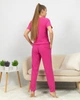 Пижама женская из рубчика футболка и штаны Малиновый Maybel 3XL 322-1 (3182_6) - изображение 3