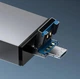 Кардридер перехідник 7 в 1 type C/USB micro USB/TF/SD/USB-флеш сірий - зображення 5