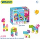 Конструктор Wader Big Blocks 26 элементов Розовый (41590) - изображение 4