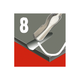 Різці для ліногравюри ESSDEE №8 1 шт L12/8 - зображення 2