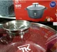 Кастрюля Top Kitchen 28 см TK00053 с мраморным антипригарным покрытием, красный (TK00053) - изображение 4