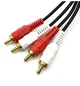 Аудіо кабель 2 RCA на 2 rca AUX довжиною 1.5 метра ( 2 rca to 2 rca, 1.5m ) - зображення 3