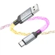 Дата кабель Hoco U112 Shine USB to Type-C 3A (1m) Gray - изображение 3
