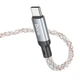 Дата кабель Hoco U112 Shine USB to Type-C 3A (1m) Gray - изображение 5