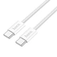 Дата кабель Hoco X104 Source 60W Type-C to Type-C (2m) White - зображення 3