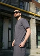 Чоловічі футболки в стилі оверсайз PR Intruder 0170 L-XL Темно-сірий (IN-0170/05B) - зображення 5
