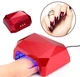 УФ лампа для ногтей сушилка для маникюра Beauty Nail, Мощность: 36 Вт, красная (ART 3694) - изображение 2