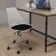 Офісне комп'ютерне крісло Hommex Kantri White / Black (арт. H-231 W/B MR) на колесах хром - изображение 2
