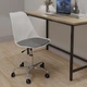 Офісне комп'ютерне крісло Hommex Kantri White / Grey (арт. H-231 W/G MR) на колесах хром - изображение 2