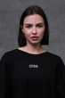 Жіноча Оверсайз Футболка З Принтом Without Fight Black L/XL (8049279) - изображение 4