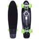 Скейтборд Пенни Penny LED WHEELS FISH SP-Sport SK-405-7 черный-салатовый-салатовый - изображение 1