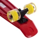 Скейтборд Пенни Penny LED WHEELS FISH SP-Sport SK-405-15 красный-черный-желтый - изображение 4