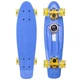 Скейтборд Пенни Penny LED WHEELS FISH SP-Sport SK-405-10 синий-желтый - изображение 1