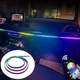 Подсветка салона авто Ambient RGB 110+25 см светодиодная Bluetooth лента торпеды 12V многоцветная с пультом от USB - изображение 5