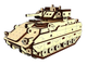 3D Пазл Конструктор Механический Из Дерева Pazly Бредли М2 Bradley M2 196 деталей - изображение 1