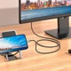 Кабель Hoco UA27 (Lightning to HDMI, Full HD, длина кабеля 2 метра, для iPhone, iPad) - Серый - изображение 8