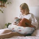 Подушка для годування Boppy Світло-сіра з Веселками (79902.93) - зображення 7