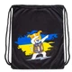 Сумка спортивна рюкзак мішок Zelart Патрон 5974 розмір 46x37см Black-Blue-Yellow - зображення 3