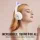 Детские беспроводные Bluetooth наушники AZK-01 c RGB подсветкой и встроенным микрофоном Бежевый - изображение 6