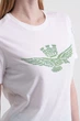 Біла футболка з орлом Aeronautica Militare 6231 M - изображение 5