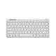 Компактна бездротова (Bluetooth та 2,4G) акумуляторна клавіатура TRUST LYRA - iOS, iPadOs, MacOS, Android White УКР/АНГЛ (TR25097) - зображення 2