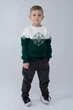 Різдвяний світшот для хлопчика Сніжинка Зелений 122 UKRS-6642Х UkrGlamour - изображение 2