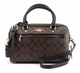 Сумка Coach Rowan Satchel In Signature Canvas коричневая - изображение 1