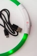 LED нашийник світлодіодний для котів з USB зарядкою 35-50 см Зелений - зображення 5