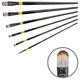 Кисть синтетика овальная Kolos Yellow stripe 1017, №2, длинная ручка - изображение 3