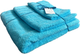 Набор махровых полотенец Delight 3 шт Голубых (Towel_blue_50x90+70x140+50x30) - изображение 1