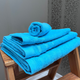 Набор махровых полотенец Delight 3 шт Голубых (Towel_blue_50x90+70x140+50x30) - изображение 6