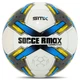 Мяч футбольный №5 PU ламин. SOCCERMAX (№5, 5 сл., сшит вручную) (FB-4194_Белый-синий) - изображение 1