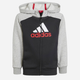 Дитячий теплий спортивний костюм (толстовка + штани) для хлопчика adidas LK BL FL TS IJ6386 116 см Сірий/Чорний (4066762627714) - зображення 2