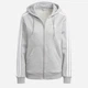 Толстовка на молнии утепленная с капюшоном женская Adidas W 3S FL FZ HD IM0236 Серая (4066762216062) - изображение 1