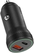 Автомобильное зарядное устройство XO CC33 1 USB QC 3.0 + Type-C PD (18W) Black (CC33-BK) - изображение 3