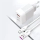 Сетевое зарядное устройство XO QC 3.0 L72 30W (18W/1USB + 2.4A/2 USB) + Type C White (L72-TC-WH) - изображение 8