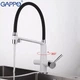 Cмеситель для кухни с краном для фильтрованной воды GAPPO белый латунь G4398-9 - изображение 2