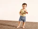Шорты хлопковые трикотажные для девочки Lupilu LYCRA® 375003 074-80 см (6-12 months) черный, белый - изображение 2