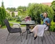 Комплект Садових Меблів Квадратний Стіл + 2 Крісла Текстилен GardenLine Majorka-2S Black Чорний для дачі для тераси для лоджії для балкону Польща - зображення 4
