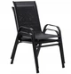 Садове Вуличне Крісло до 120 кг Текстилен GardenLine Majorka Black Чорне для Балкону Тераси Дачі - зображення 4