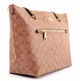 Сумка женская кожаная Coach Tote Gallery коричневая - изображение 2