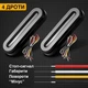 Задний LED фонарь 122х40х20 мм габариты, стопы, повороты с эффектом "неонового" света - изображение 5