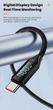 Кабель Toocki USB – Type-C PD 100W 6А LED дисплей швидка зарядка для смартфонів планшетів 1000мм Black (728953682066) - зображення 10