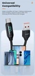 Кабель Toocki USB – Type-C PD 100W 6А LED дисплей швидка зарядка для смартфонів планшетів 1000мм Black (728953682066) - зображення 14