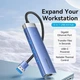 Адаптер USB хаб 3x USB 3.0 5 Гбіт/с + RJ45 1 Gigabit LAN Ethernet Adapter 1000mb/s + type-C додаткове живлення для MacBook, iMac, iPad, Chromebook, Samsung, Xiaomi та ін. USB-A концентратор, док-станція HUB Vention metall - зображення 13