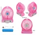 Портативный usb мини-вентилятор настольный Pink - изображение 3