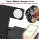 Беспроводная зарядная станция A37 4в1 Apple Watch/Airpods/Phone, RGB light/Clock 30W - изображение 3