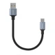 ​Кабель aceyoon Type A to Type-C USB2.0, 3A, 0.1м черный - изображение 1
